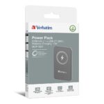 Verbatim Charge 'N' Go Magnetic Wireless Power Pack 5000Mah Grey