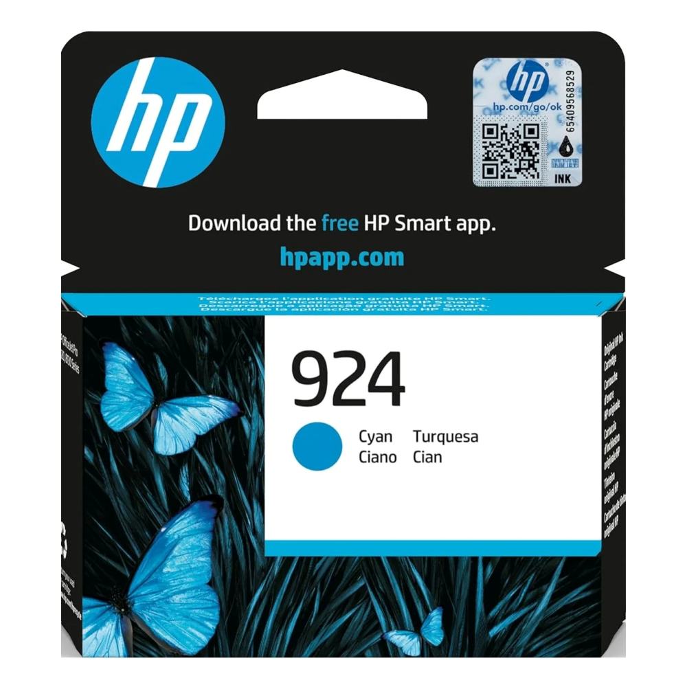 HP 924 INK CARTRIDGE CYAN (4K0U3NE)