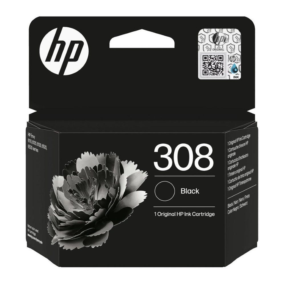 HP 308 BLACK INK CARTRIDGE 7FP21UE