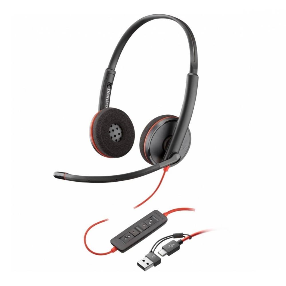 POLY HP BLACKWIRE 3220 USB-C STEREO HEADSET