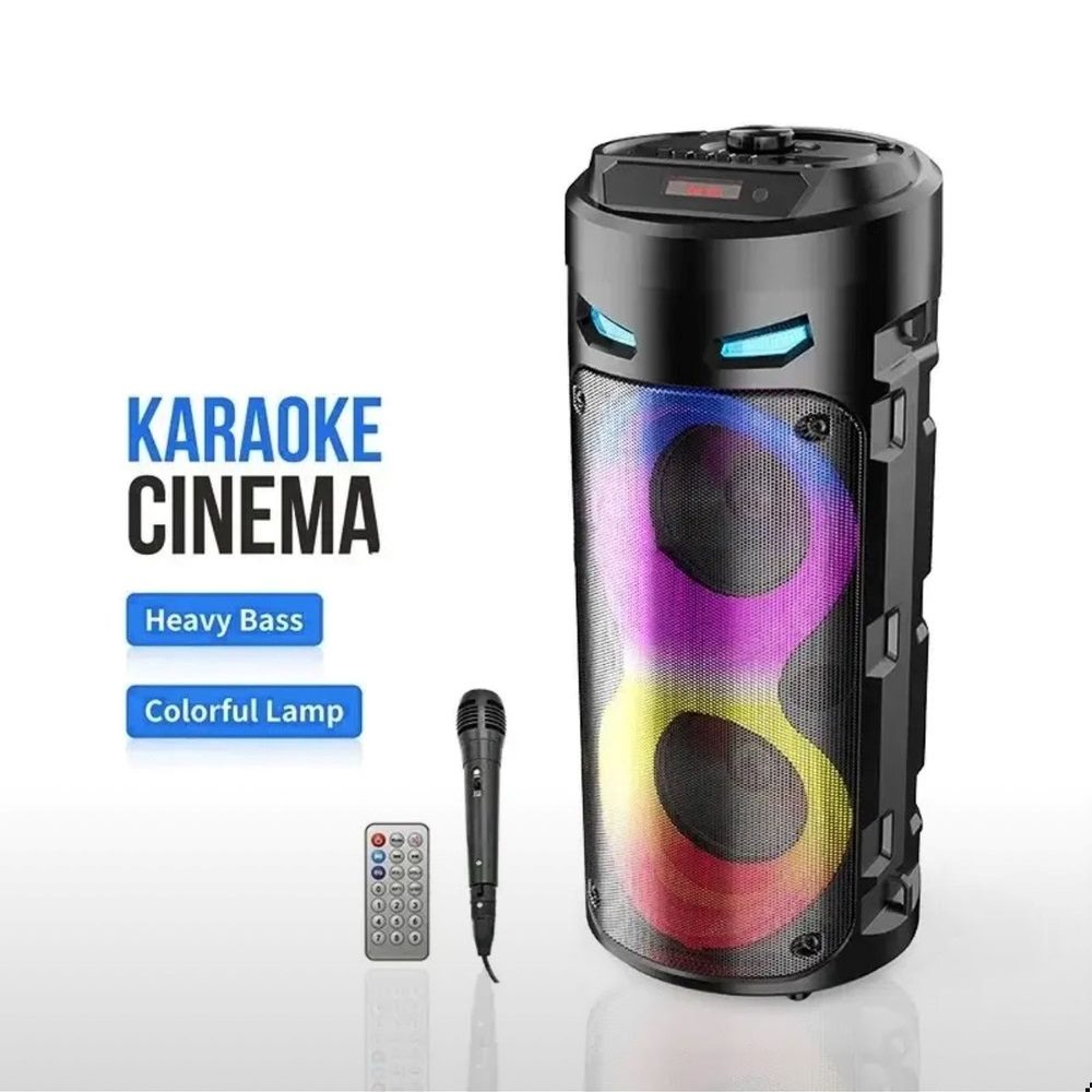 KARAOKE MULTIMEDIA DUO 6.5'' 30W SUPER BASS WIRELESS SPEAKER JQS6221