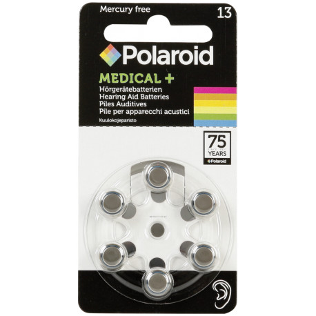 POLAROID HEARING AID BATTERIES PR48 13