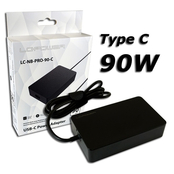 LC POWER LAPTOP CHARGER 90W TYPE-C