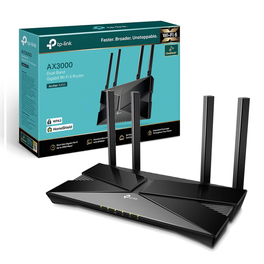TP-LINK GIGABIT WI-FI 6 ROUTER AX3000 AX53