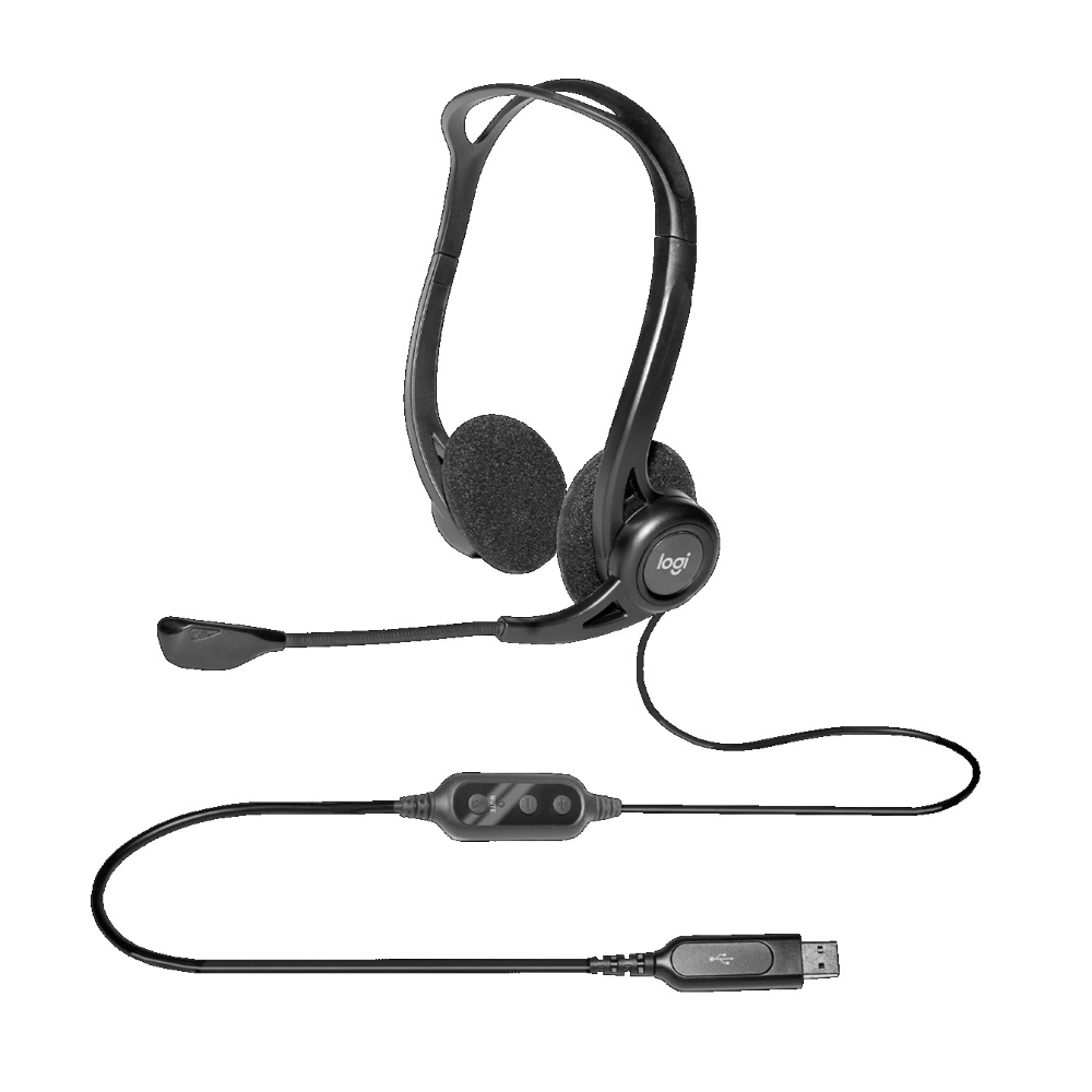 LOGITECH USB COMPUTER HEADSET 960 BLACK