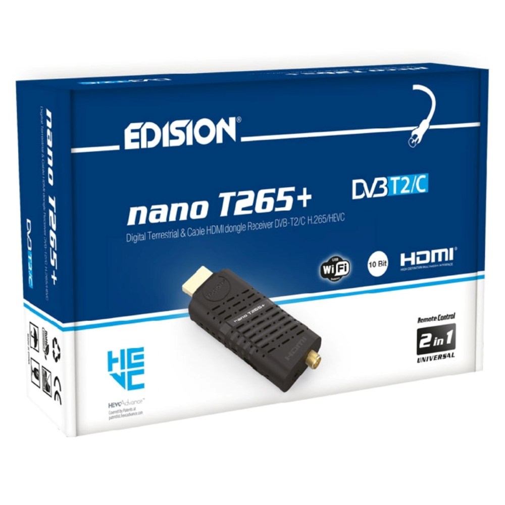 EDISION NANO T265+ DVB-T2 HD TERRESTRIAL RECEIVER