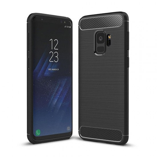 CARBON BRUSHED CASE SAMSUNG S9 BLACK