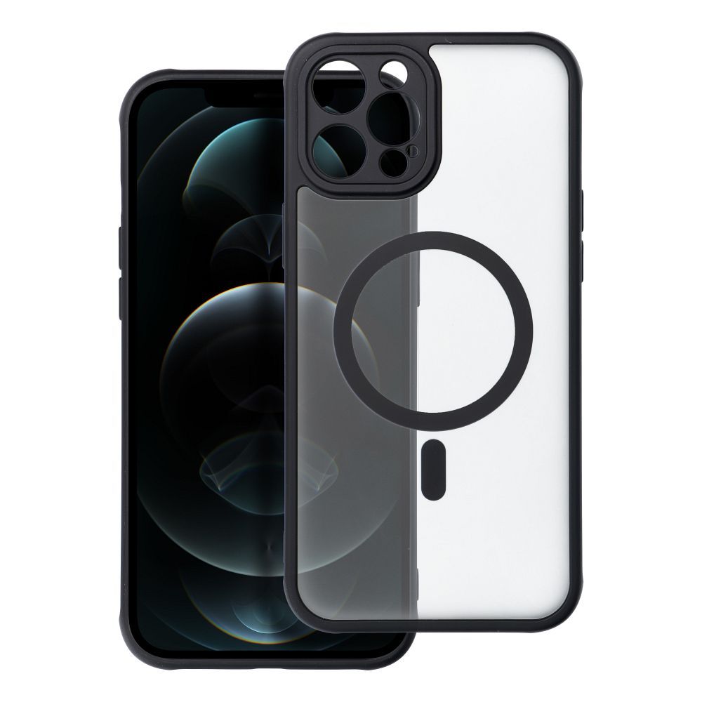 MATTE MAG SILICONE CASE IPHONE 12 PRO MAX BLACK