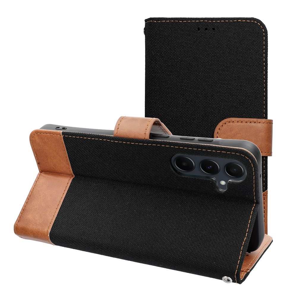 JEANS BOOK CASE SAMSUNG A55 BLACK
