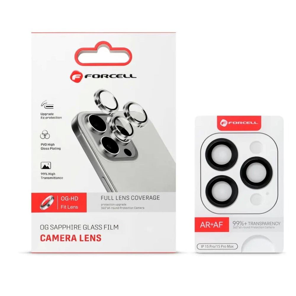 Forcell Camera Lens Protector iPhone 18 Pro - 18 Pro Max Dark Gray