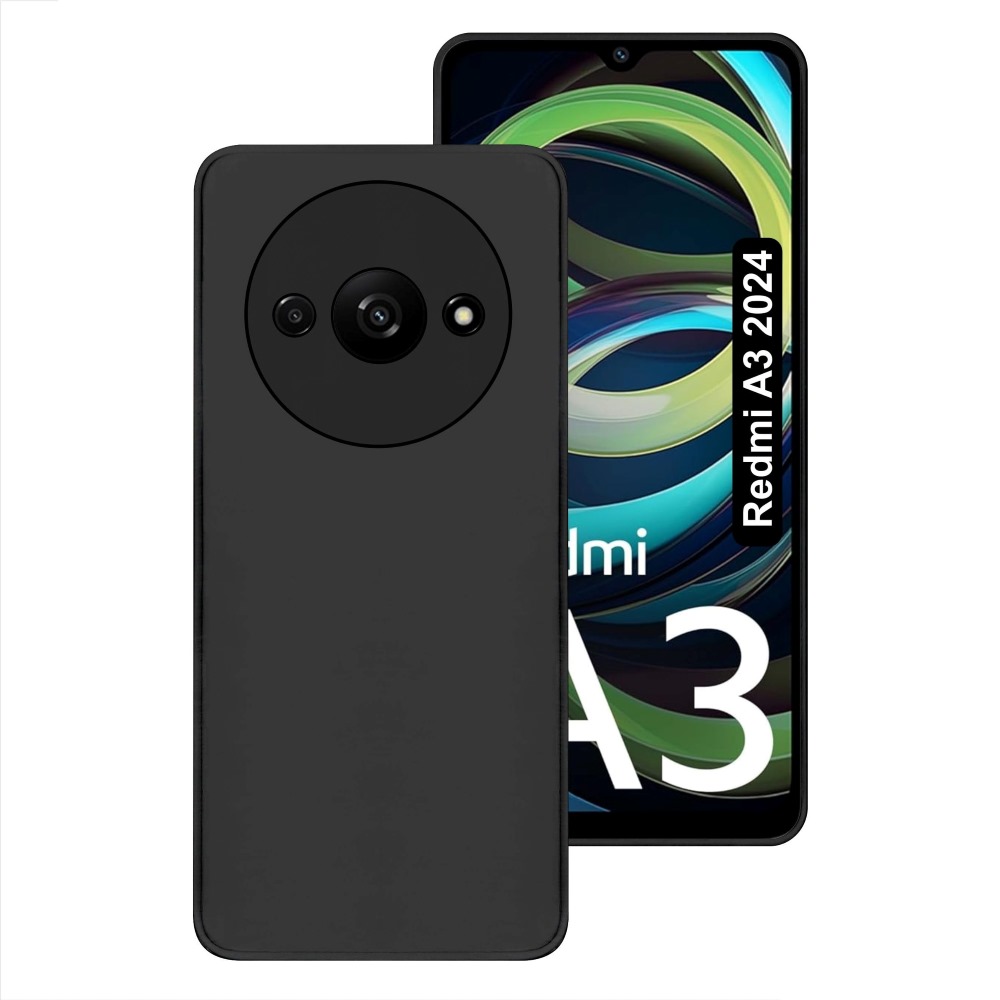 MATT SILICONE CASE XIAOMI REDMI A3 BLACK