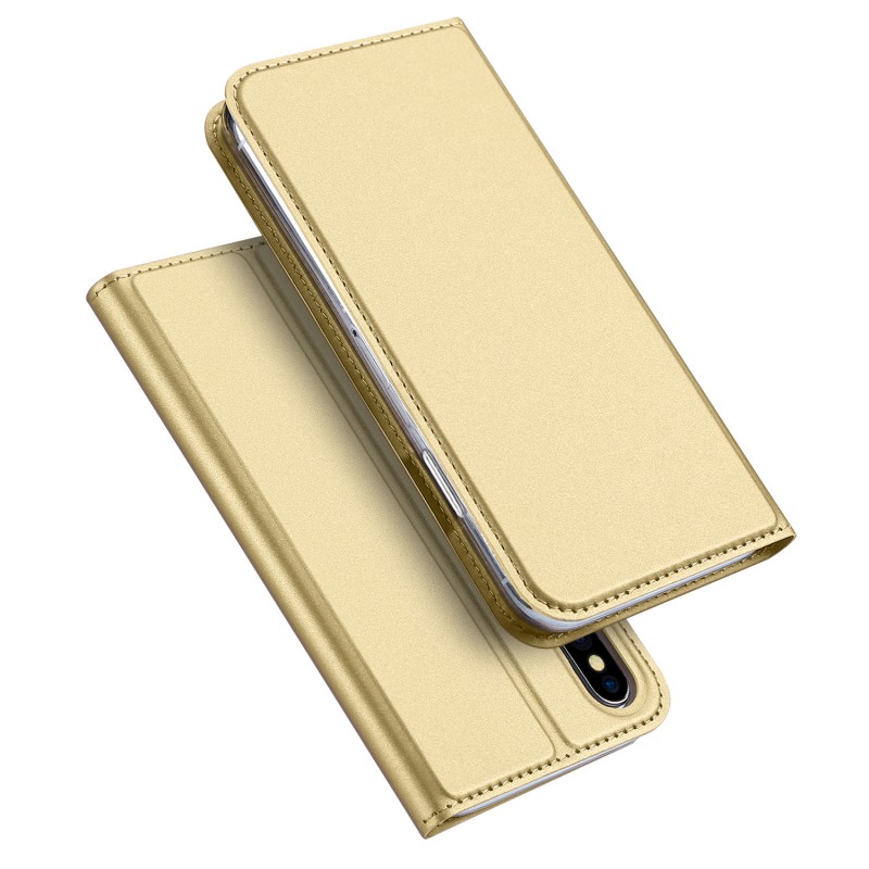 DUX BOOK CASE IPHONE X GOLD