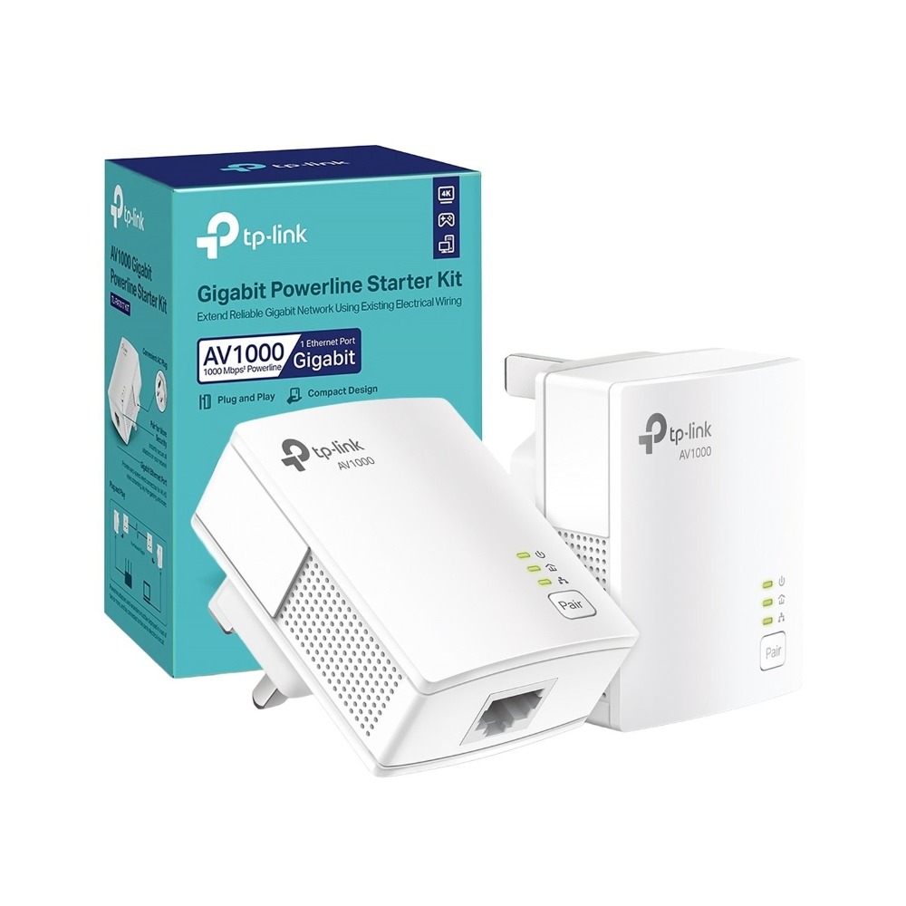 TP-LINK POWERLINE NETWORK EXTENDER AV1000 TL-PA7017 KIT