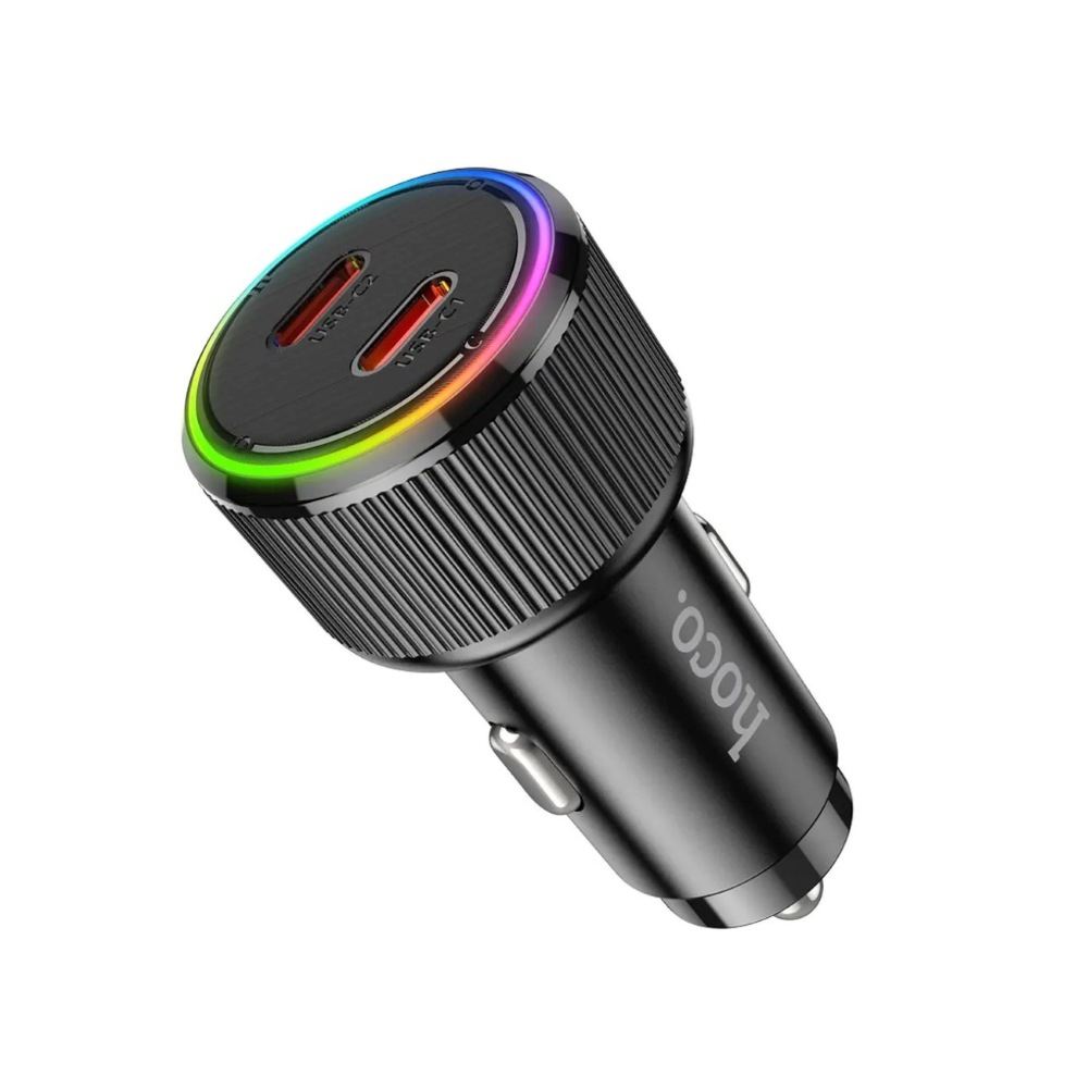 HOCO CAR CHARGER DUAL USB-C QC3.0 50W NZ14B