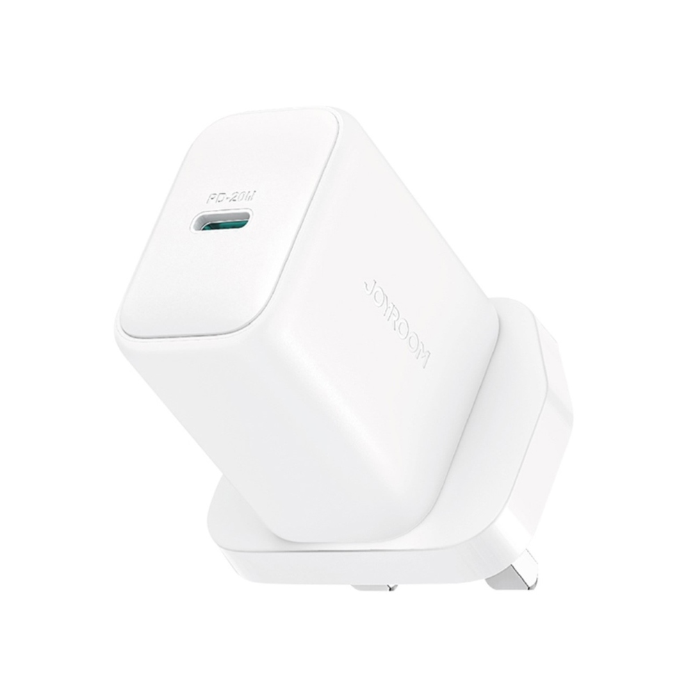 JOYROOM PD FAST CHARGER 20W USB-C UK JR-TCF20 WHITE