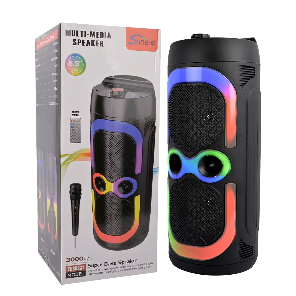 KARAOKE MULTIMEDIA DUO 6.5'' 400W WIRELESS SPEAKER ZQS6231