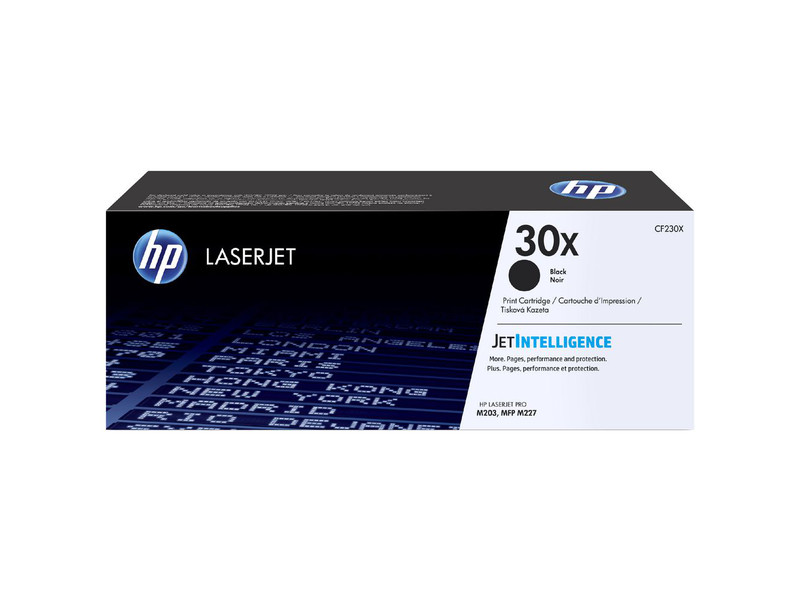 HP 30X BLACK ORIGINAL TONER CARTRIDGE CF230X