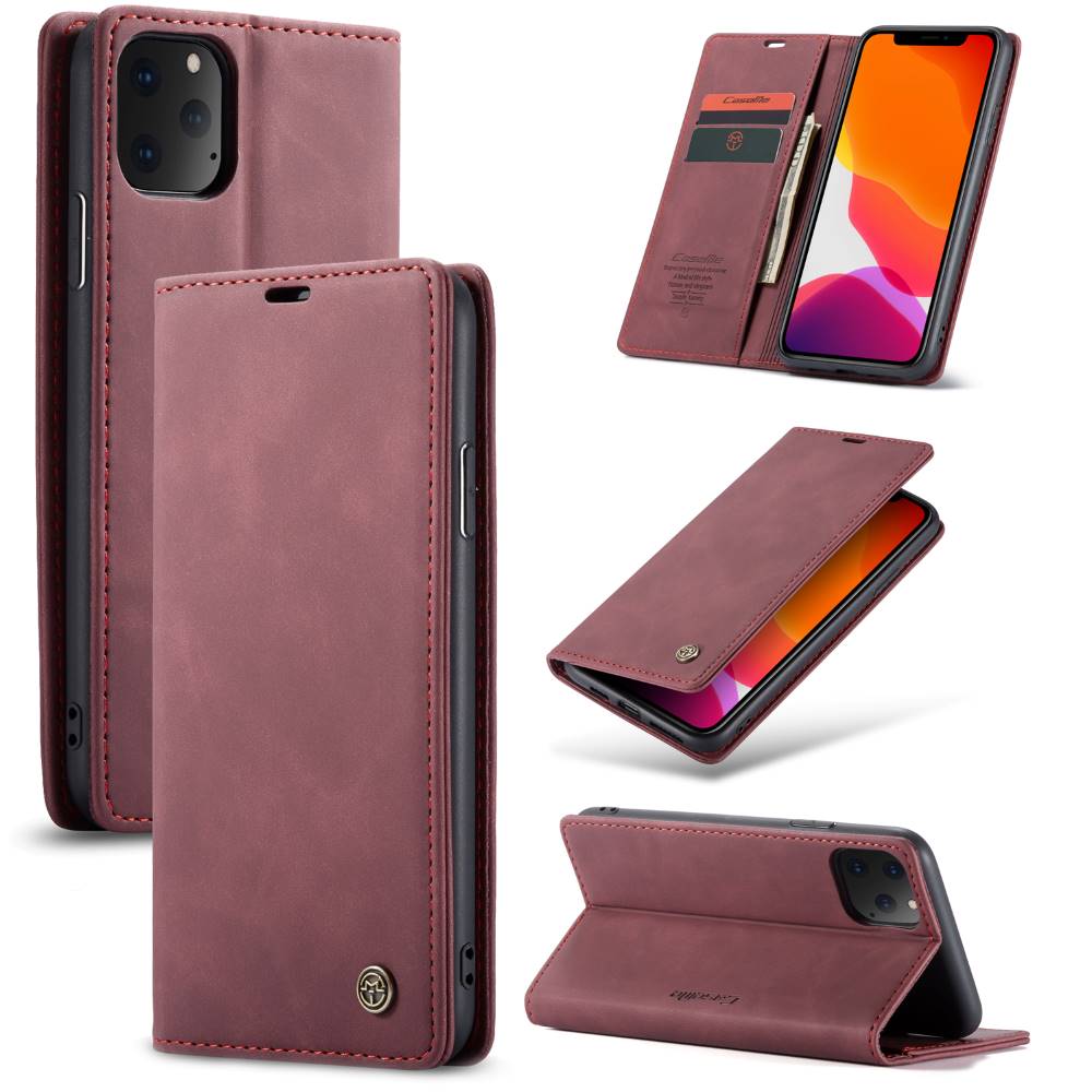 CASEME LEATHER CASE IPHONE 11 PRO DARK RED