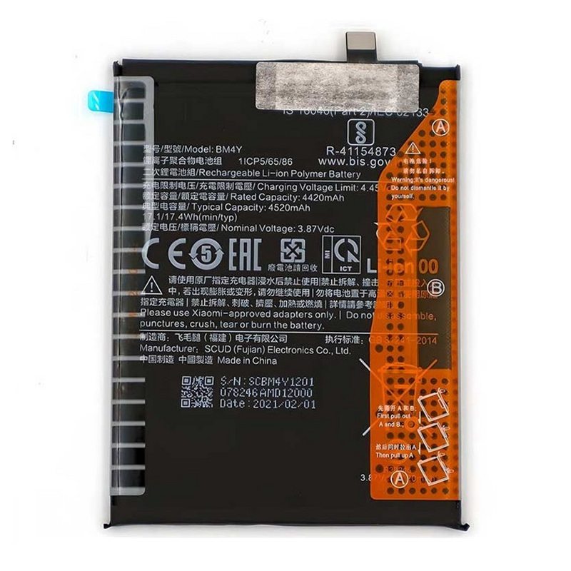 BATTERY XIAOMI POCO F3 - MI 11I 5G BM4Y ORIGINAL