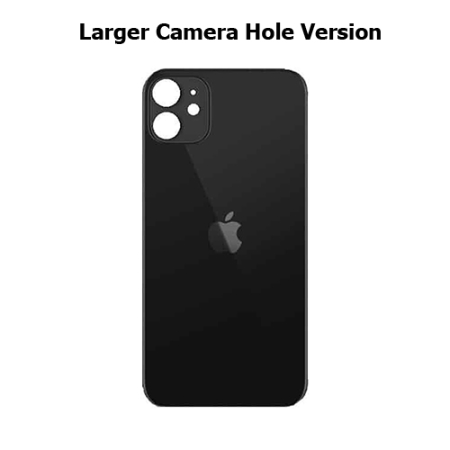 BACK GLASS IPHONE 11 BIG HOLE BLACK