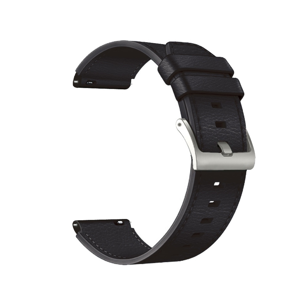 WATCH BAND HUAWEI GT2 - GT2 PRO 46MM LEATHER BLACK