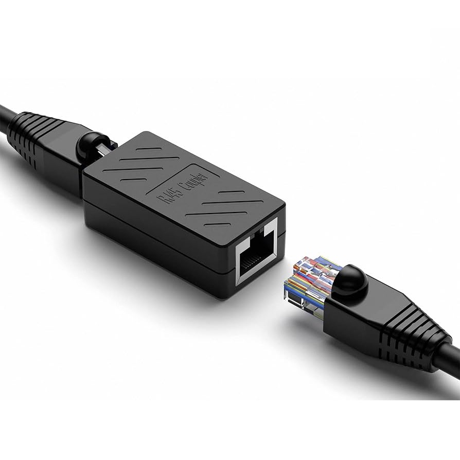 ETHERNET CABLE EXTENDER RJ45 COUPLER FEMALE TO FEMALE CAT6