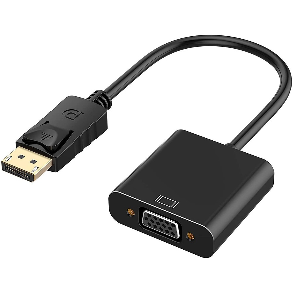 DISPLAY PORT MALE TO VGA FEMALE ADAPTER CABLE 20CM